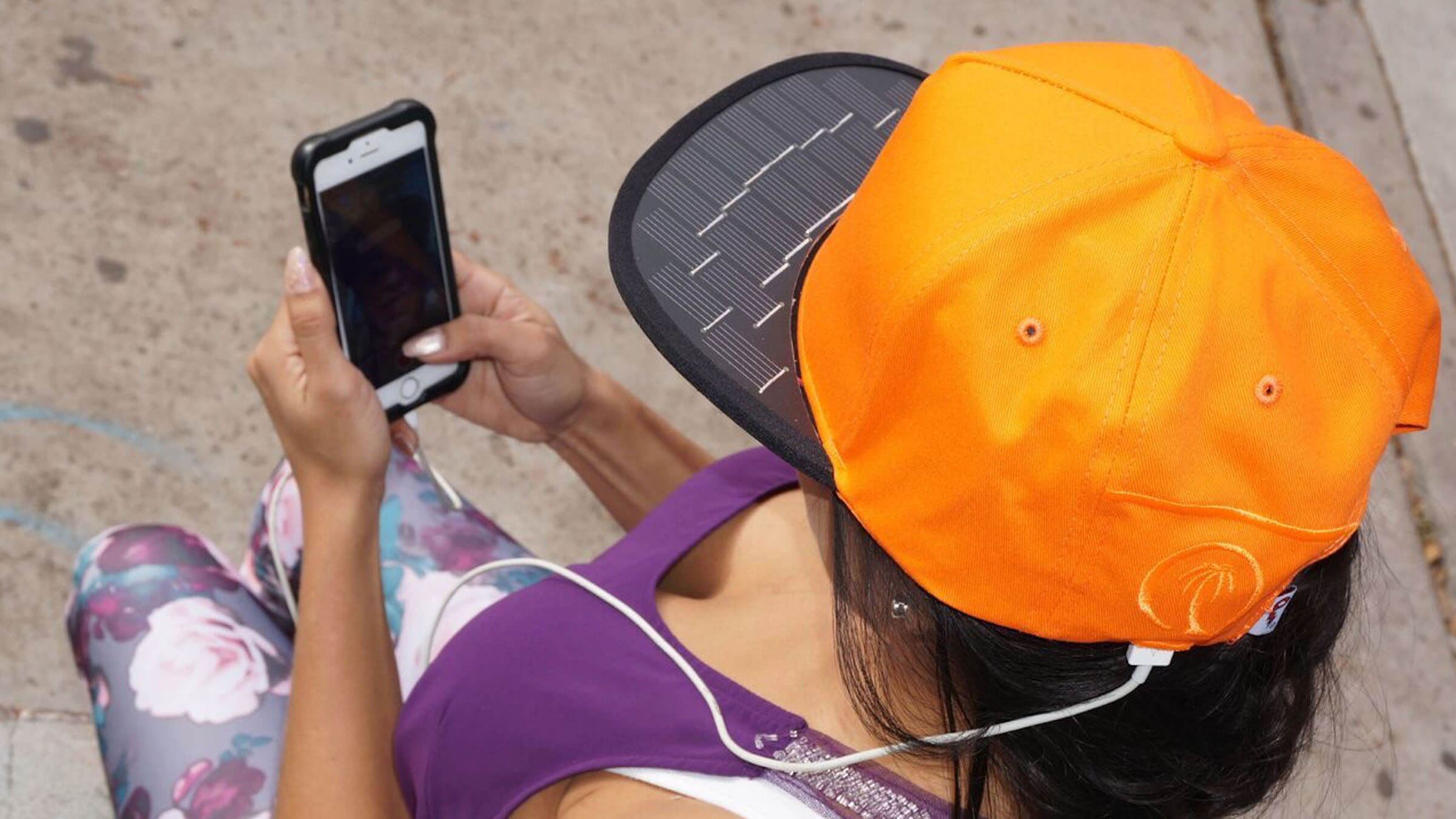 SolSol's baseball hat can charge your phone using solar power