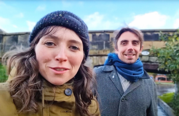 5 Minutes With Narrowboat Vloggers Ben And Emily   Opener Narrowboat 600x390 